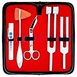 Set of 5 pcs Reflex Percussion Taylor Hammer + Penlight + Tuning Fork C 128 C 512 + Bandage Scissors 5.5
