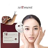 Serment Korean Cosmetics Rejuvenating Snail Mask 10 Pack, Brightening, Anti-wrinkle, Skin Tightening