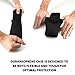 USA Gear Sunglasses and Eye Glasses Case - Spectacles Holder with Belt Loop and Carabiner Clip for Reading, Kids and Adult Sunglasses, Safety Glasses, and More (Black)