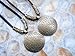 Vintage Big Bronze Disk Yinyang Pendant Genuine Leather Chain Statement Necklace Couple Necklace (Brown)