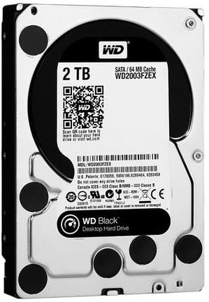 Western Digital Black WD2003FZEX 2TB 7.2K RPM SATA-6GB/s 64MB 3.5" HDD