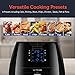 Ultrean 5.8 Quart Air Fryer, Electric Hot Air Fryers Oilless Cooker with 8 Presets, Digital LCD Touch Screen, Nonstick Basket, 1700W, ETL/UL Certified, 18 Month Warranty