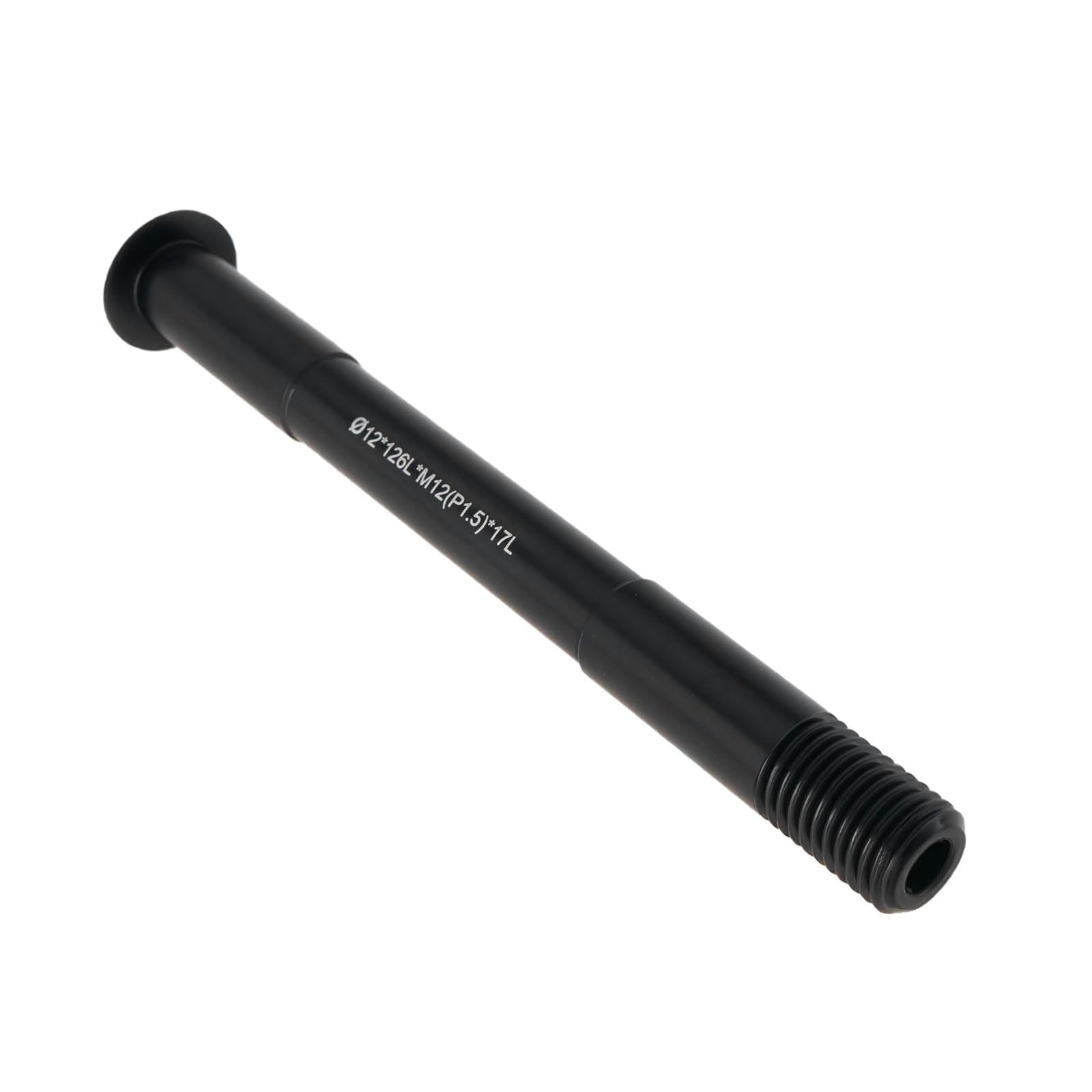 Create idea 1PC Bicycle Thru Axle ?12 * 126L*M12(P1.5)*17L Aluminum Alloy Quick Release Axle Skewer Lever Bicycle Accessories for Mountain Road Bike Black