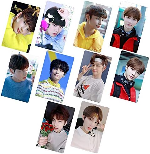 GOTH Perhk 10pcs/Set Kpop BTS TXT Tomorrow X Together Album"The Dream Chapter: Star" Photo Card Crystal Card Sticker Support Lomo Cards Stickers Set Gift(Style 5)