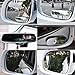 Audew 2 Pack Square Blind Spot Mirror 360° ABS Glass for All Universal Vehicles Car Fit Stick-on Design