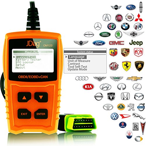 Jdiag om123 professional car vehicle diagnostic obdii c…