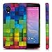 kwmobile TPU SILICONE CASE for LG Google Nexus 5 Design rainbow cubes multicolor green blue - Stylish designer case made of premium soft TPU