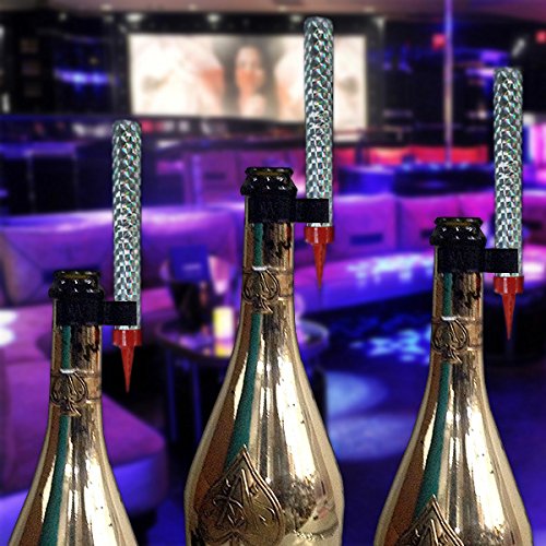 LED Bottle Service Sparklers Clips for Vip Nightclubs Led Sparkler Clips Bottle Baton Electronic sparkler plastic clips single holder 25PACK