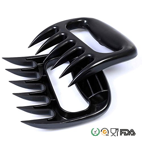 Best Quality Pulled Pork Shredder Claws - STRONGEST BBQ MEAT FORKS - Shredding Handling & Carving Food - Claw Handler Set for Pulling Brisket from Grill Smoker or Slow Cooker - BPA Free Barbecue Paws