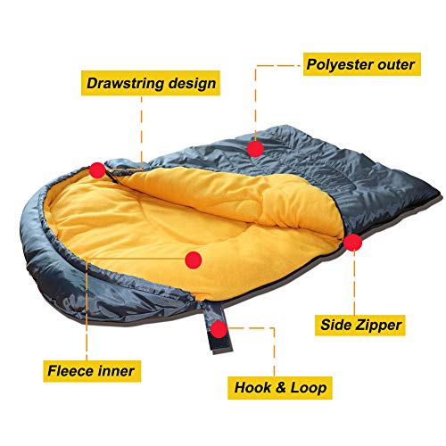 Lifeunion Dog Sleeping Bag with Storage Bag Waterproof Warm Packable