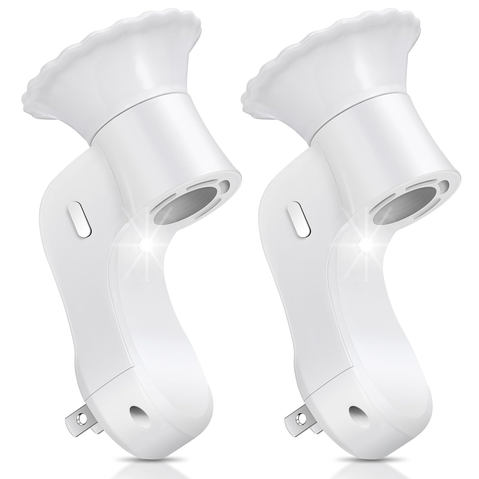 Photo 1 of [Upgrade] 2PCS Wall Fragrance Plug in with Light Compatible with Bath and Body Works WallFlower Fragrance, Scent Controller Plug in Essential Oil Diffuser Plugs into The Wall(FragrancePlug only)