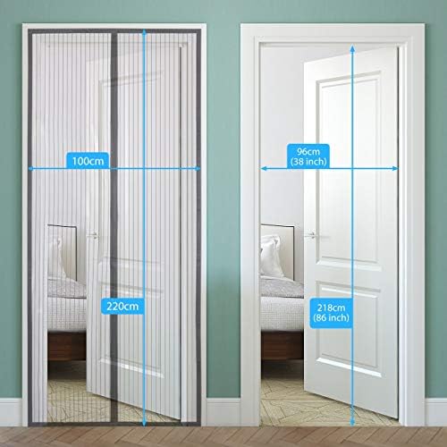 Sekey マグネット開閉式 多サイズ調節可能 玄関 ドア 勝手口 ベランダ 網戸 カーテン 自動で閉まる 間仕切り 虫よけ 害虫対策 エコ 断熱 暑さ 対策 100cm 2cm 90cm 210cm 両対応 12ヶ月保証 黒 B0716d3cvy 770円 大人気 New Arrival 最安値挑戦 年中無休 高品質 通販