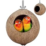 Nest for Birds Coconut Shell Pet Bird Nest- Hanging