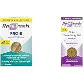 Rephresh Pro-B Probiotic Supplement for Women, 30 Oral Capsules &amp; Odor Eliminating Vaginal Gel, 4ct (0.07oz)