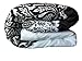 Home Style Teen Girl Bedding Damask Girls Comforter Black White Aqua Teal Full Queen + Gorgeous Throw Pillows + Shams Sleep Mask Bed Bedspread Sets for Kids Teenage Teens Floral Medallion