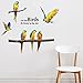 SWORNA Nature Series SN-60 6 Macaw Parrot Vinyl Removable DIY Wall Art Mural Nursery Sticker Decor Decal for Baby Kids Girl Bedroom Playroom Bathroom Kindergarten Living Room Classroom 29