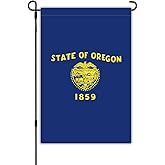 Oregon State Garden Flag 12x18 Double Sided Oregon Flags with Vivid Color for Yard Lawn Decoration, Oregon Flag for Outdoor Indoor House Decor