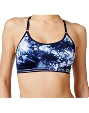 Calvin Klein Performance Womens Tie-Dye Low-Impact Sports Bra