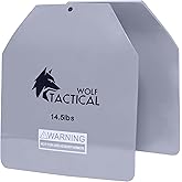 WOLF TACTICAL Curved Weight Vest Plates – 5.75/8.75/14.5LB Pairs – Contoured Ergonomic Fit – WODs, Strength Training, Running