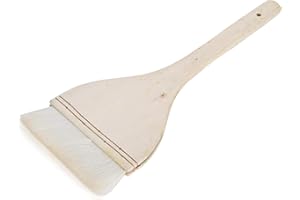 Pinceaux plats en forme de merlu pour aquarelle, céramique, poterie (10,2 cm)