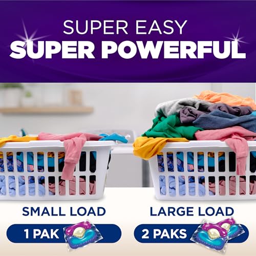 ARM & HAMMER PLUS OXICLEAN WITH ODOR BLASTERS CONCENTRATED LAUNDRY DETERGENT, 5-IN-1 LAUNDRY STAIN REMOVER, FRESH BURST DETERGENT POWER PAKS, 42 COUNT BAG