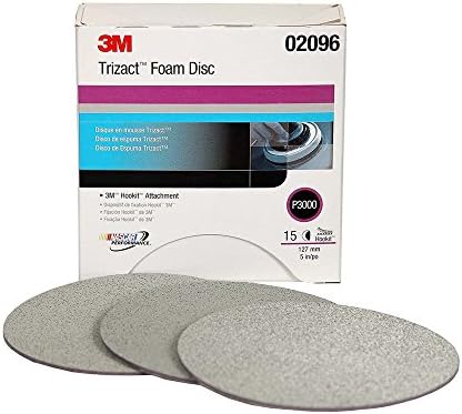 3m Trizact Hookit Foam Disc 096 5 In 3000 15 Discs Per Carton