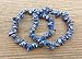 [A&S Crystals] LAPIS LAZULI Natural Stone Gemstone Stretchy Chip Bracelet