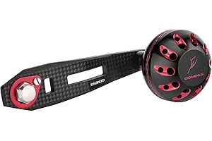 GOMEXUS Power Handle Compatible for Shimano Calcutta Conquest 300 400 Daiwa Lexa Okuma Komodo Baitcasting Reel Handle Replacements 75mm（Please Check The Compatibility Table）