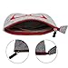 ZZ Sanity (3PCS Portable Zipper Soft Case Eyesglasses Box Makeup Pouch Purse Bag (3-PCS)