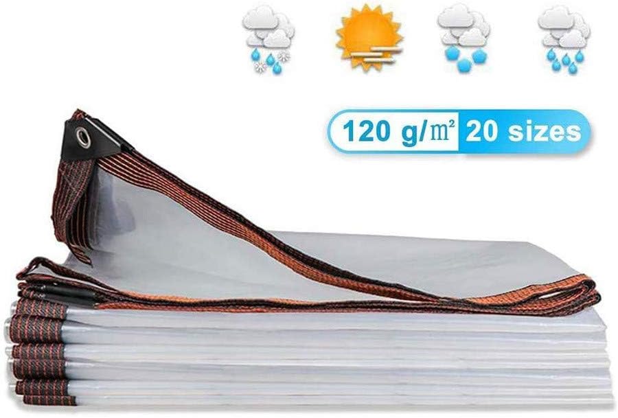 GFDGFDG Clear Tarps in Multiple Sizes 5 Mil Waterproof