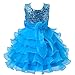 Kids Showtime Little Girl Baby Special Occasion Sequins Flower Dress Size 2 to 12Y