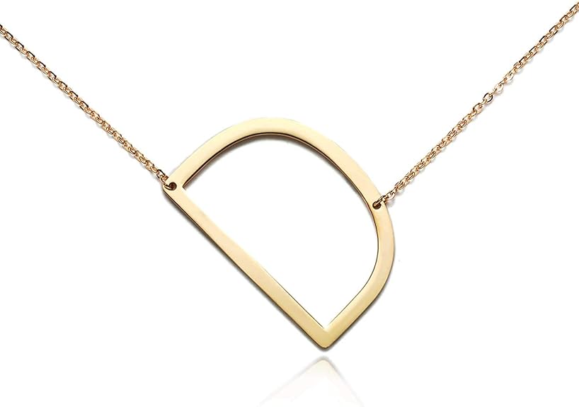 Amazon Rinhoo ネームペンダントチェーンネックレス ステンレススチール ゴールド イニシャル アルファベット 26文字 A Z スクリプト ネックレス 通販