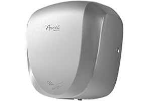 Awoco Heavy Duty Stainless Steel 1450W 120V Automatic High Speed Commercial Hand Dryer, UL Listed (Standard)