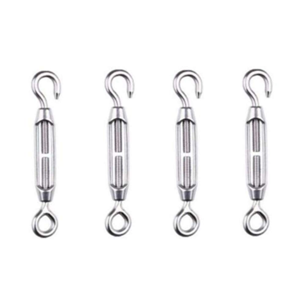 4 x Turnbuckle Wire Tensioner, M5 Heavy Duty 304 Stainless Steel