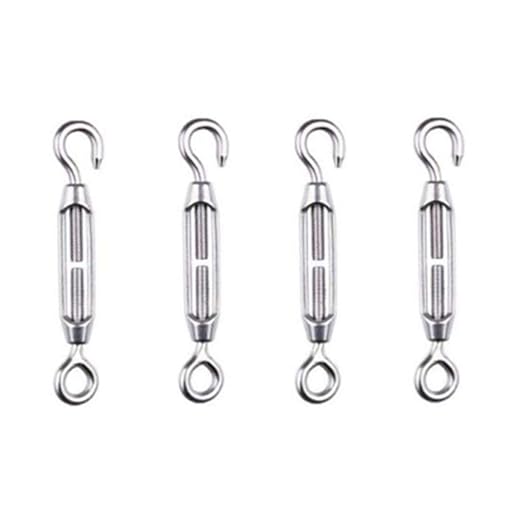 4 x Turnbuckle Wire Tensioner, M5 Heavy Duty 304 Stainless Steel