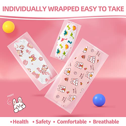 Kids Disposable Face Mask, 30 Pack Individually Wrapped Masks for