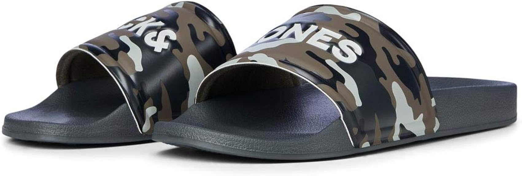 Amazon.com | Jack & Jones Men's Slide Flat Sandal | Sandals