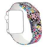 AnBell Replacement Band for Apple Watch, Strap Bands for iwatch, Silicone Sport Style Wristband, Personalized Design, 16 Colors, Both 38mm and 42mm Models Available