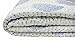 Third Eye Export Hand Made Cotton Indian Kantha Quilted Kantha Quilt Bed Spread Blanket Throw Indian Queen Size White Base Size 90” X 108” (White)
