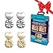 Magic Bax Earring Lifters - 2 Pairs of Adjustable Hypoallergenic Earring Lifts (1 Pair of Sterling Silver Plated and 1 Pair of 18K Gold Plated) As Seen on TV primary