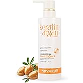 Karvannall Keratin Argan Damage Repair Smoothing Hair Conditioner 16.9 Fl Oz, Anti-Hair loss, Color Protection, Anti-Thinning Conditioner, Sulfate and Paraben-Free, For All Hair Types, 500ml