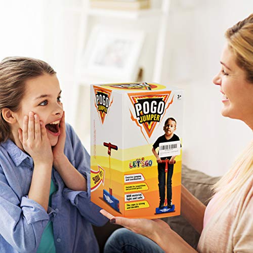 dmazing Birthday Christmas Xmas Gifts Presents for 3-12 Year Old Girls, Pogo Stick for Kids Sensory Toys for 3-12 Year Old Girls Gifts Age 3-12 Stocking Stuffers Stocking Fillers Pink DDUSFPJ02
