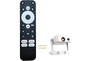 RUOYINKE Voice Remote Control Compatible for Sovboi S61Pro Home Full HD 1080P Mini Projector