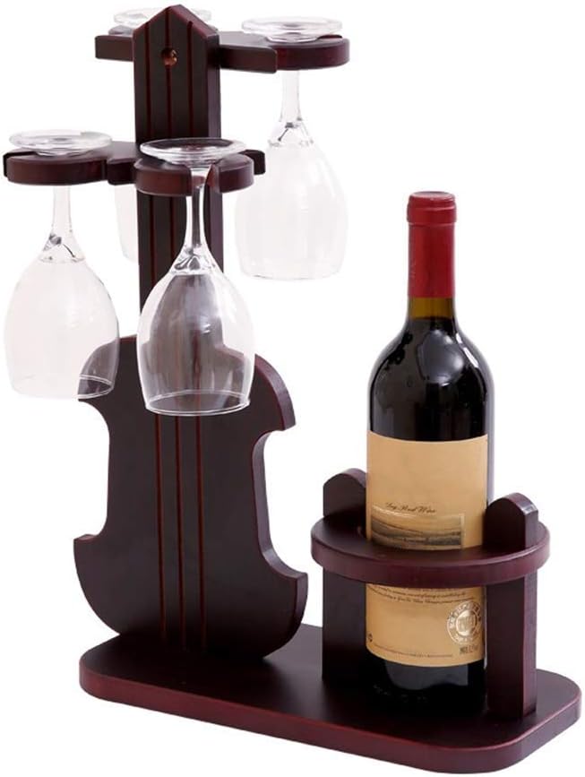 FHKBK Soporte Decorativo para Vino, estantes creativos de Madera para