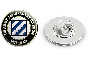 VETERAN PINS U.S. Army Veteran 3rd Infantry Division Metal 0.75" Lapel Hat Pin Tie Tack Pinback