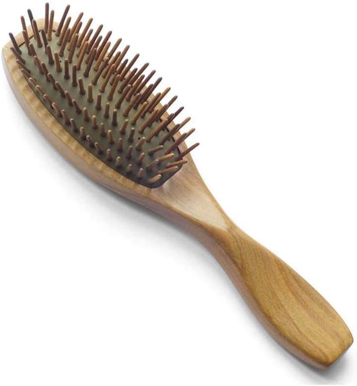XINXINXIANGRONG High Quality Beauty 100% Natural Green Sandalwood Hair Brush Detangling Massage Anti-Static Hair Comb