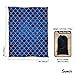 Sunlit Silky Soft Sand Proof Beach Blanket Sand Proof Mat with Corner Pockets and Mesh Bag 7′ x 9′ for Beach Party, Travel, Camping and Outdoor Music Festival, Dark Blue Mermaid Tail Scalethumb 1