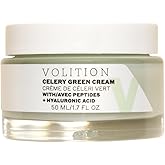 Volition Beauty Celery Green Cream with Peptides + Hyaluronic Acid | Oil-Free Facial Moisturizer for Normal to Combination Skin | Minimizes Pores, Improves Firmness & Reduces Wrinkles (1.7 fl oz)