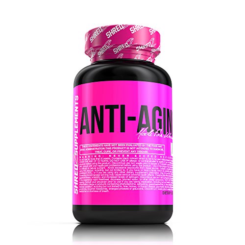SHREDZ Anti-Aging Vitamins For Women - Reverse Signs of Aging, Improve Health and Wellness - 30 Day Supply (60 Capsules)