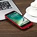 iPhone 7 Plus 8 Plus Battery Case 7000mAh Capacity Extended Battery Power Charger for iPhone 7Plus 8Plus (5.5inch) 4 LED Indication Ultra Slim Portable Charging Cover - Red